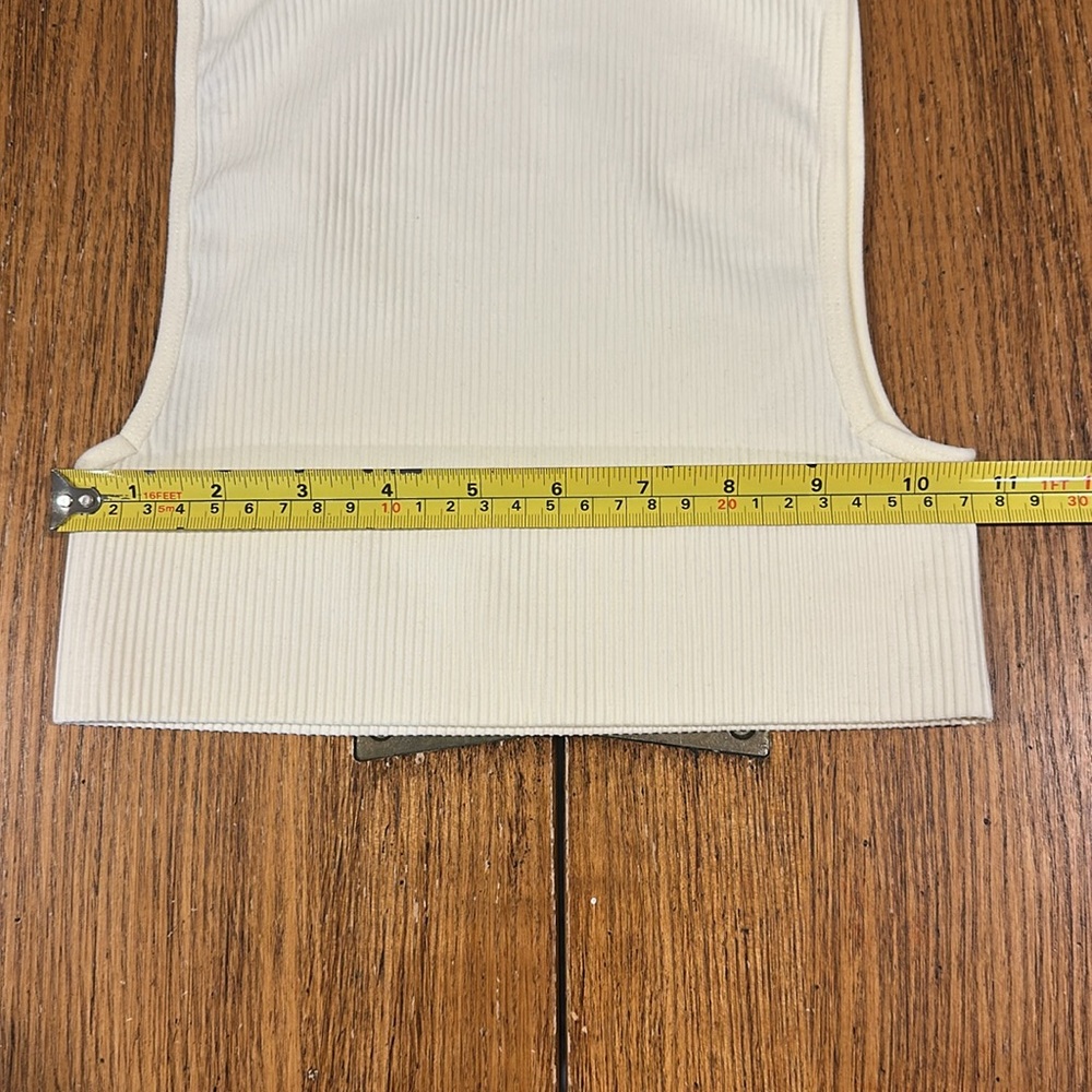 PRINCESS POLLY White Ribbed Tank - Picture 6 of 7